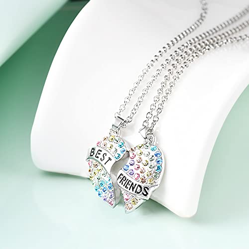 luomart Best Friends Necklace Gift,Heart BFF Friendship Necklaces Jewelry Gifts for Women3