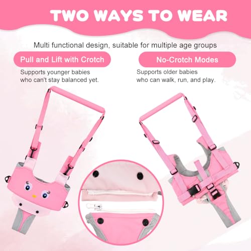 Image of SNOWIE SOFT Baby Walking Support Harness for Toddlers, Adjustable Infant Walking Training Helper with Padded Chest & Shoulder Straps, Anti-Fall Walking Assistant Harness for 8-24 Months Baby
