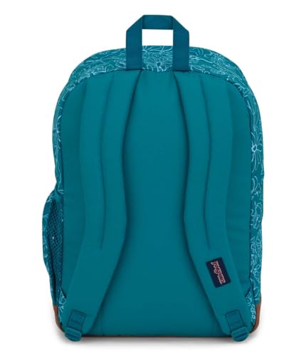 Image of JanSport Cool Backpack with 15-inch Laptop Sleeve, Large Computer Bag Rucksack with 2 Compartments, Ergonomic Straps, Delightful Daisies Green