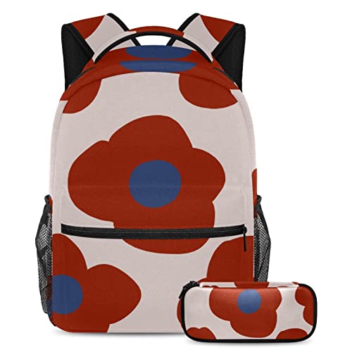 Lot de 2 cartables pour enfants multicolore aux motifs floraux