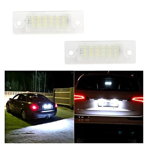 Luz para matrícula halógena de Passat B5 B6 y Golf, soluciona bombillas fundidas, 2 unidades 6
