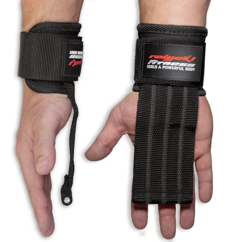 Fast Grip Zughilfen Krafttraining (+Trainingspläne) Profi Schnellverschluss mit Metall-Bolzen für Powerlifting, Crossfit & Fitness - lifting straps für Frauen und Männer (Schwarz)