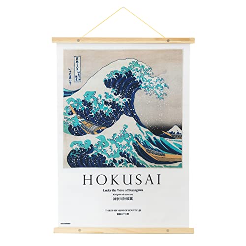 Grupo Erik Banderola La Ola de Kanagawa - Póster tela La Ola de Kanagawa 53x71 cm - Cuadro tela pared | Decoración pared La Ola de Kanagawa - Póster La Ola de Kanagawa