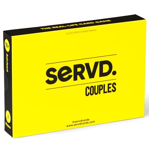 SERVD - Couples - El divertidísimo Juego de Cartas para Parejas para la Vida Real (Versión en Inglés)