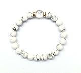 [Jewelry-Shinwa] 【2025年の干支】白蛇・ハウライト ブレスレット【サイズL】