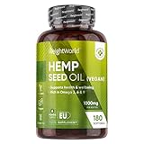 Hemp Seed Oil Capsules Softgels | 180 Omega 3 6 9...