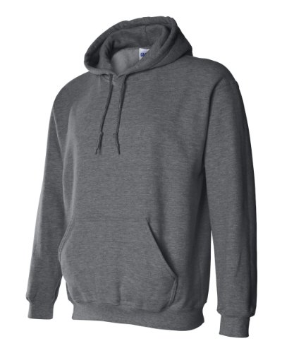Image of Hooded Pullover Sweat Shirt Heavy Blend 50 /50 7.75 oz. by Gildan (Style# 18500) (XX-Large, Dark Heather)