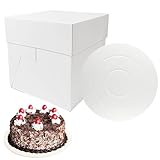 GylSun 3 Sets Cake Boxes 12x12x12'' and Cake Board sets
