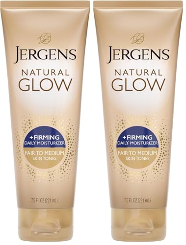 Jergens Natural Glow Plus Firming Daily Moisturizer, 221 ml (Pack of 2)