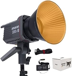 Aputure Amaran 200x S LED Video Light 200W Bi-color 2700K-6500K 45400Lux @1m COB LED Studio Continuous Lighting Bowens Mount CRI95+ TLCI98+ APP Control