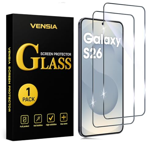 Image of (1 Pack Military-Grade Gorilla Tempered Glass For Samsung Galaxy S26 | (6.3 inch) Screen Protector | Anti Scratch | 9H Hardness | HD Clear, Fingerprint Working