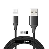 N. NETDOT Magnetic Charging Cable, Gen10 Nylon Braided Magnetic Phone Charger Compatible with USB-C,Type C Devices and Phones(6.6ft/1 Pack Black)