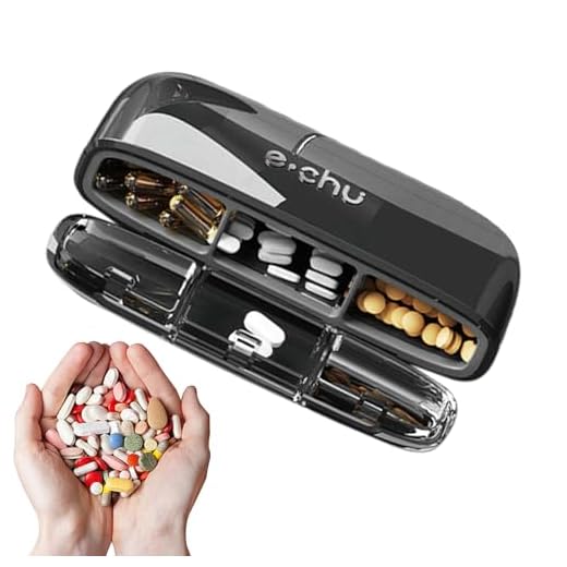 Distribuidor portátil de comprimidos, Caixas Transparentes Versáteis com 3 Compartimentos, Organizador de vitaminas para anéis, pílulas, acessórios de joias, botões, balas Enjovdery