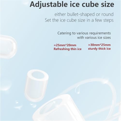 Máquina fabricadora de hielo nugget compacta blanca miniatura 4