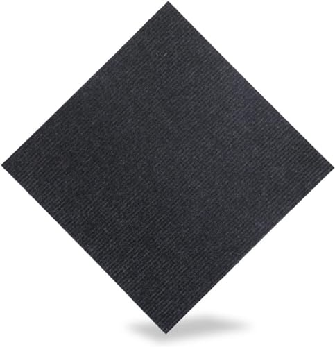 VDLLQYN, Losetas de Alfombra, Alfombra Multiusos autocebante for el hogar y Las Mascotas, Alfombra autoadhesiva Antideslizante, baldosa,Moqueta autoadhesiva(Carbon Black,50PCS)