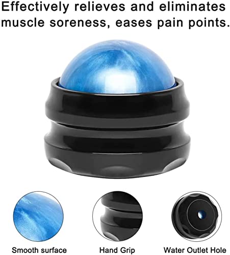 Zafosin Massage Tools Set Including Manual Massage Ball & Mini Handheld 4 Point Massager Roller With Knobs For Pain Relief Relaxing, Muscle Treatment And Deep Tissue Back Neck Massage #TOP3