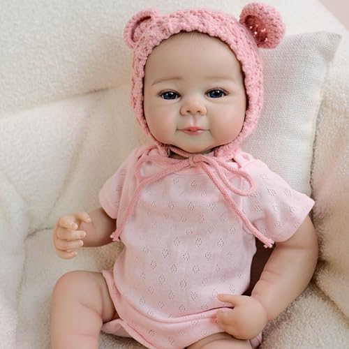 Anano Reborn De Silicona 50 CM Muñeca De Trapo,Bebe Reborn Realista Un Recién Nacido Muy Realista,Muñecas De La Vida Real Regalo De Cumpleaños para Los Niños
