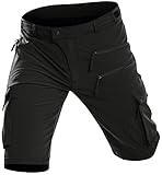 【 Bequem, beutelfüllend, atmungsaktiv und schnelltrocknend 】 Our Mountainbike-Herrenshorts sind aus hoch atmungsaktivem, feuchtigkeitsableitendem Polyester/Elasthan-Gewebe hergestellt, um Sie trocken und kühl zu halten und Ihnen das beste Mountainbike-Erlebnis zu bieten.