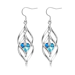 Double Linear Swirl & Blue Crystal Drop