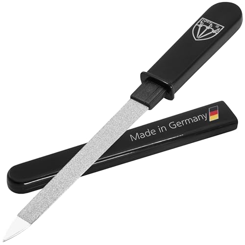 3 Swords Germany - Brand Quality Double Sided (fine & coarse) Sapphire Metal Pocket Nail File (1 Piece), Made in Solingen Germany