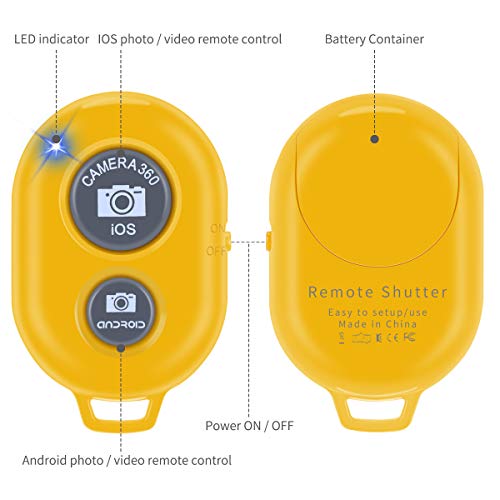 Bluetooth Camera Remote Shutter Control for Smartphones (4 Pack), Tranesca Bluetooth Camera Remote Controller Compatible with iPhone/Android Cell Phone Camera - Create Amazing Photos and Selfies - Thumbnail 4