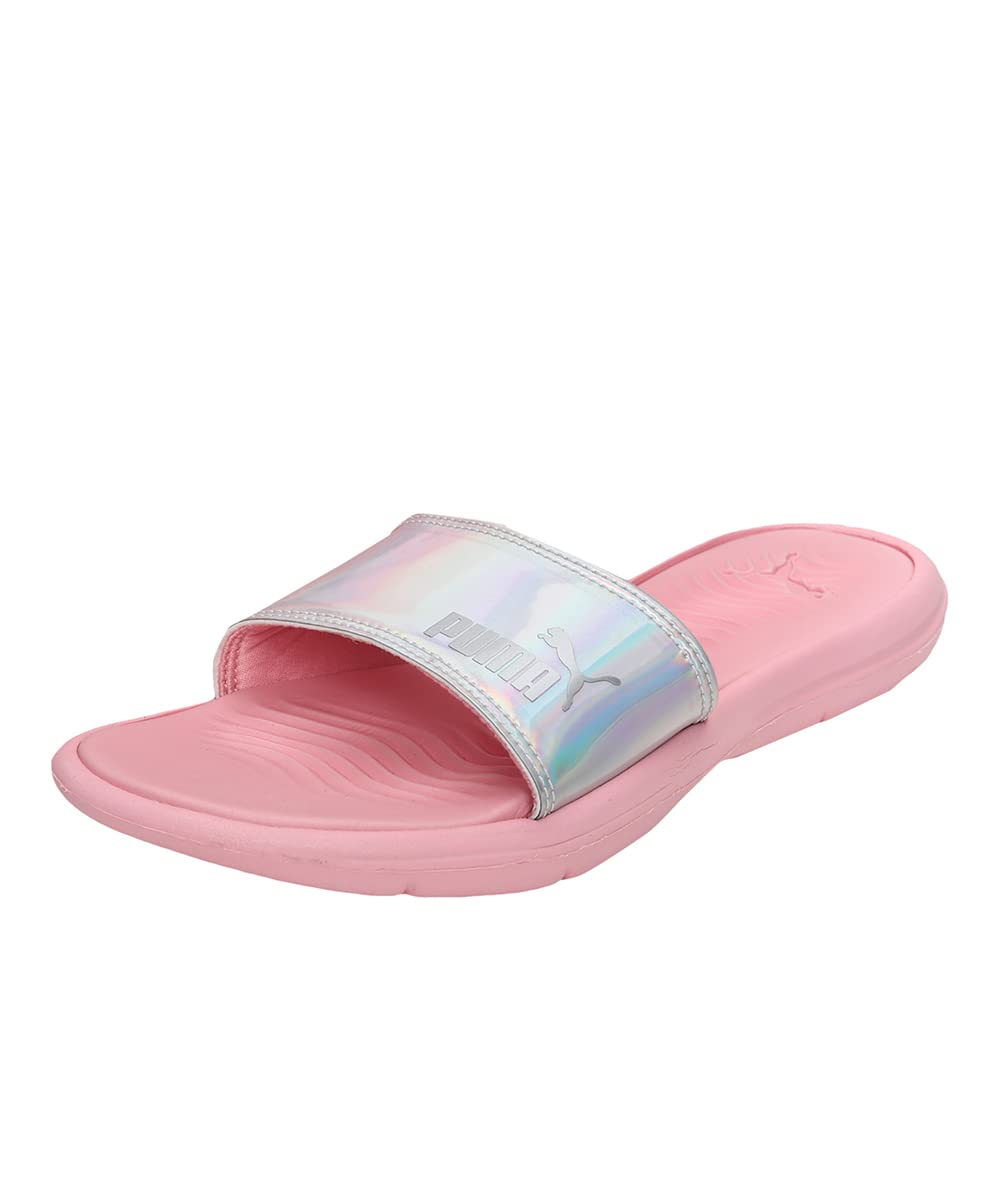 Puma Womens Silvia WNS Peony-Silver Slipper-3 Kids UK (38797901) (B09R3W6ZFV) Amazon Price History, Amazon Price Tracker