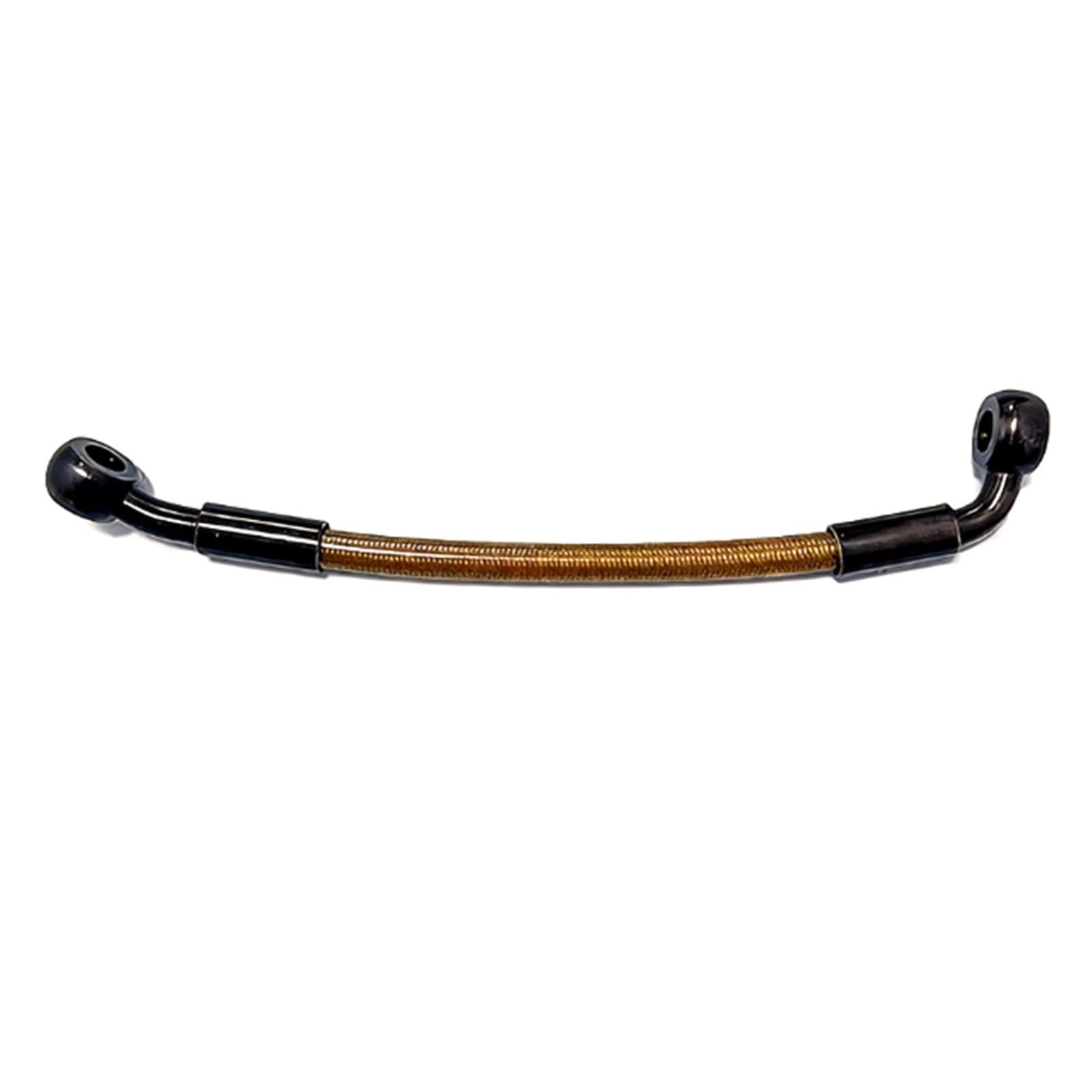 Kmwshan One Color Motorbike Brake Line Motorcycle Accessories M10 Brown 28°-90° Hydraulic Brake Cable Line Stainless Steel Braided Oil Hose 10Cm-500Cm(320Cm)