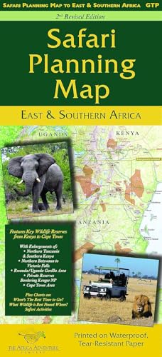 African Safari Planning Map to East and Southern Africa
