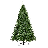 7FT/2.1M Artificial Christmas Tree Xmas Realistic Green Natural Branches with Solid Metal Legs