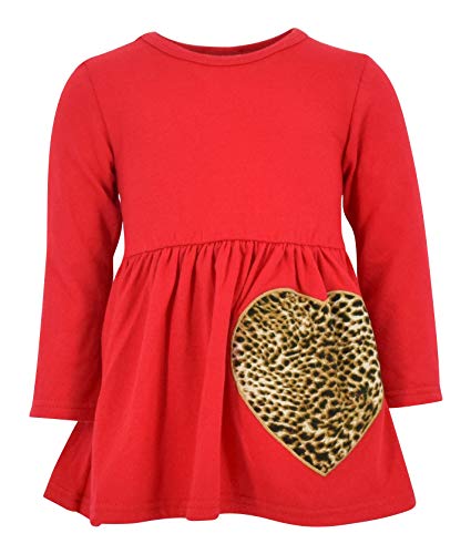 Image of Unique Baby Girls Kids Toddler 3pc Outfit Set Long Sleeve Cotton Blend Tunic Top Leggings and Scarf