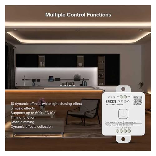 Contrôleur LED SP637E SPI ajustez température de couleur