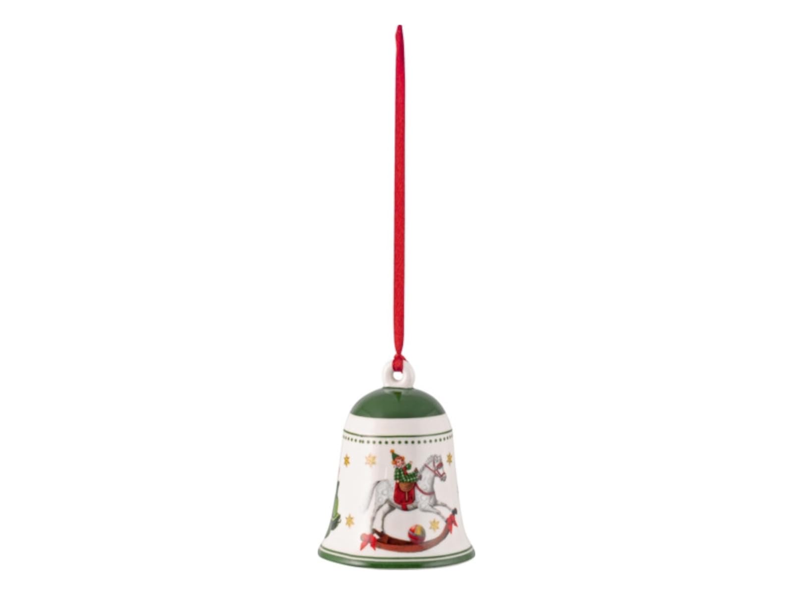 Villeroy & Boch - My Christmas Tree, bell toy, 5,5 x 5,5 x 6,5cm, Porcelain, green, 14-8622-6850