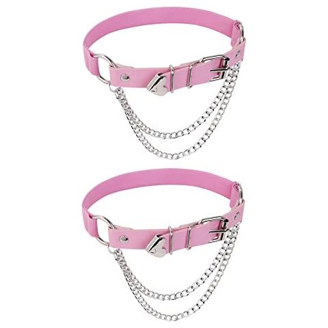 alisikee Adjustable Pink Leg Garter Cover