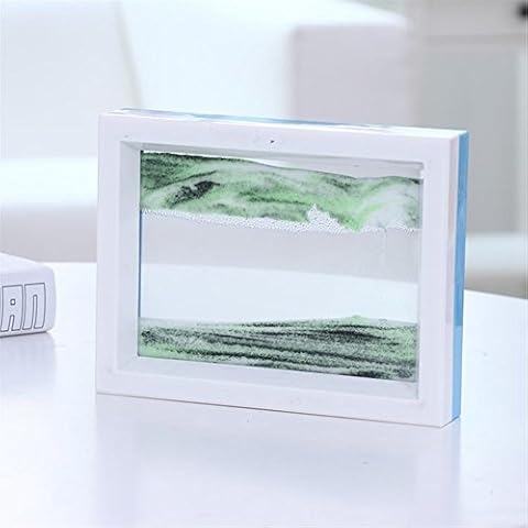 Deerbird® Both Side Differ Color Moving Grit Picture Abstract Scenery 3D Vision Moving Grit Picture Flow Sand Painting Cover