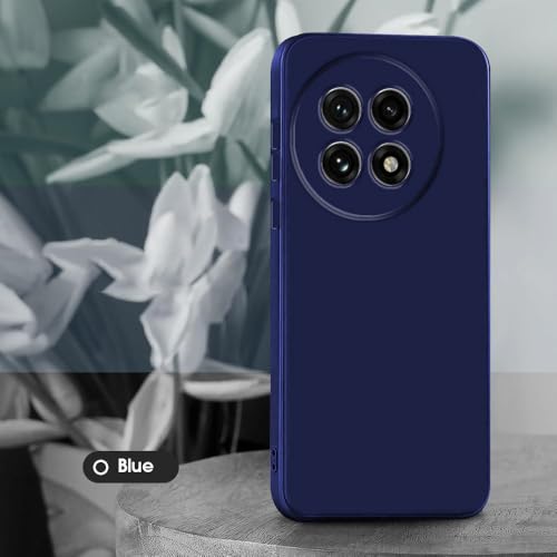 Image of amazon basics Mobile Cover for OnePlus 13R 5G | Full Camera Protection | Premium Liquid Silicon Case | Flexible Bumper Case for OnePlus 13R 5G (Dark Blue)