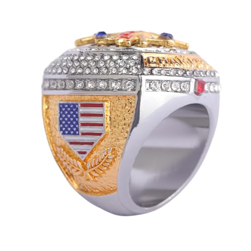 Image of 2 pcs Pack or 12 pcs Pack Softball Championship Trophy Ring Award Gift for Tournament Champion Team palyers Awards Trophy on Side Size 9.5