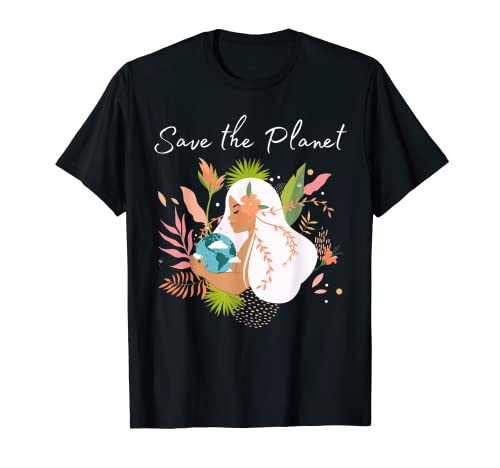 Amor La Tierra Niños Día de la Tierra Salva el Planeta Medio ambiente Camiseta