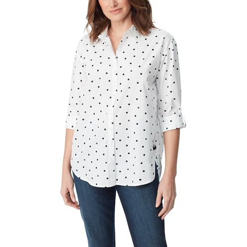Image of Gloria Vanderbilt Women's Amanda Oversized Button Down Shirt with Roll-tab Sleeves
