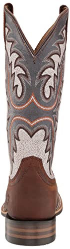 BMVY9 Mens Brushrider Western Boot Penny Brown/Coastal Cream 7 Wide3