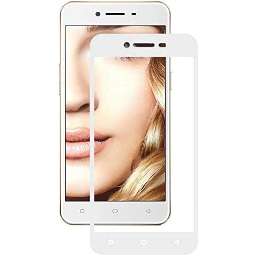 Image of Screen Protector for Oppo A37 (White) Tempered Glass Edge-to-Edge 6D Screen Guard With Installation Kit
