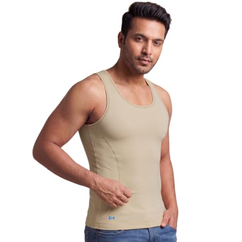 Image of dermawear Men Zenrik Everyday Mild Compression Shapewear Vest for Chest and Abdomen