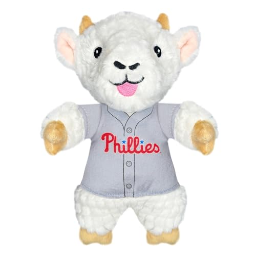 Brinquedo de pelúcia MLBPA Bryce Harper para cães e gatos com barulho, usando uma camiseta de jogado
