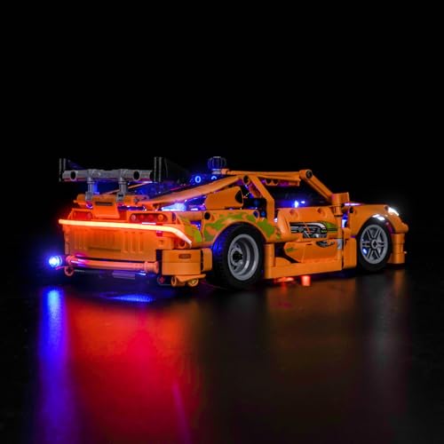 Image of BrickBling Lights Compatible with Lego Fast and Furious Toyota Supra MK4 | LED Light Kit Compatible with Lego Technic 42204 - Not Come with Car