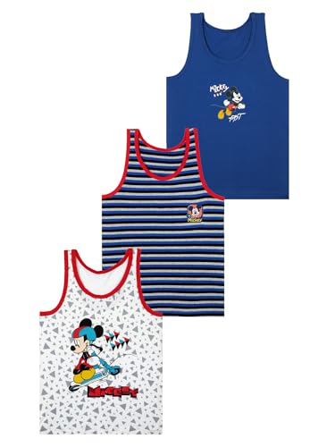 Image of BODYCARE Kids Boy's Regular Fit Vest | 100% Cotton| Skin Friendly | Lightweight | Sleeveless Designs | Cartoon Character | Pack of 3 Print