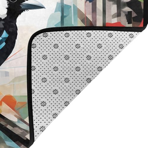 Tapis moelleux graffiti Magpie grand format isolation phonique - 6
