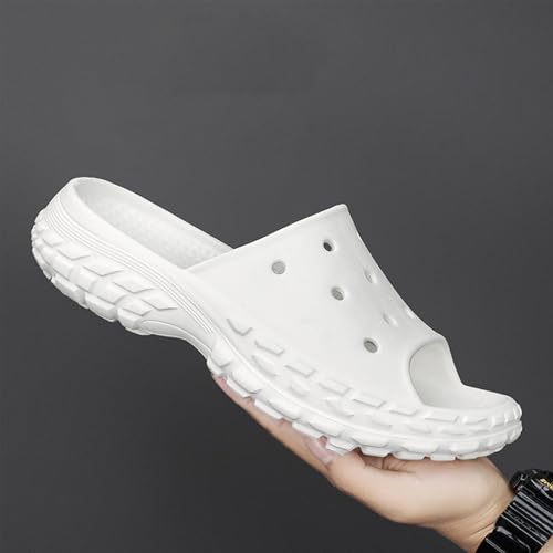Men's Slide Sandals - Thick Sole Ventilated Beach & Bath Shoes, Non-Slip Comfort US 5-12, 3 Colors3