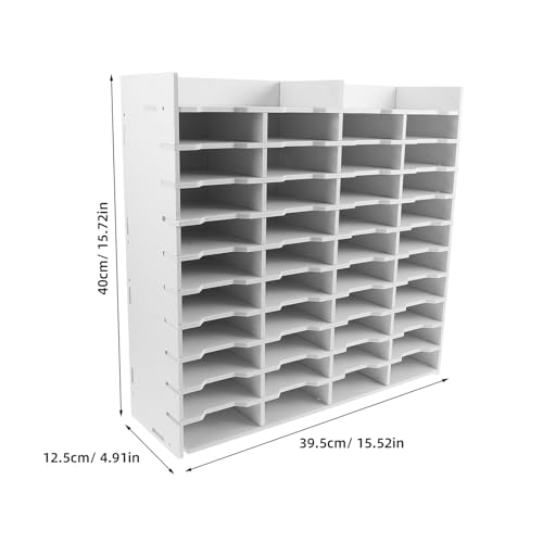 Support de rangement vertical DOITOOL transparent avec 40 compartiments pour feutres