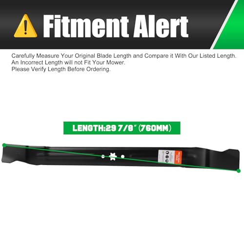 Image of Grasscool 942-04385 TB30 Mower Mulching Blade Replacement for Troy Bilt 30 inch Deck TR30 TB30R Cub Cadet CC30 CC30H Craftsman R1000 RER1000 R1500 30'' Lawn Tractor 742-04385