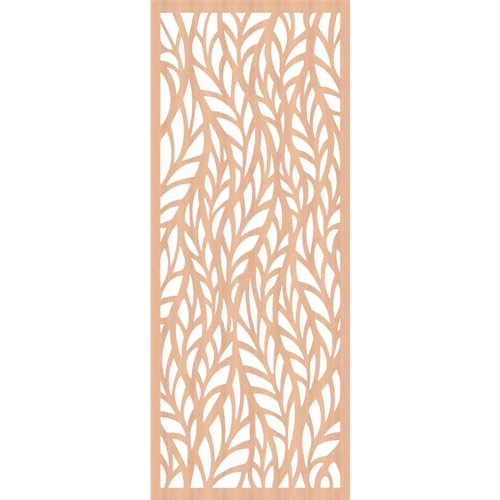 Image of Ortonville Decorative Pierced Fretwork Wood Wall Panels, 29 3 /8 inchW x 74 3 /8 inchH x 3 /8 inchT, Alder