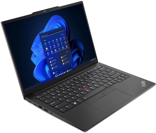 Image of Lenovo ThinkPad E14 Gen 5 Laptop, 14 inch WUXGA IPS Display, 13th Intel i7-1355U 10-Core, NVIDIA GeForce MX550, 24GB DDR4 4TB SSD, Backlit KB, TB4, Fingerprint, Wi-Fi 6, 1080p FHD Camera, Win11 Pro